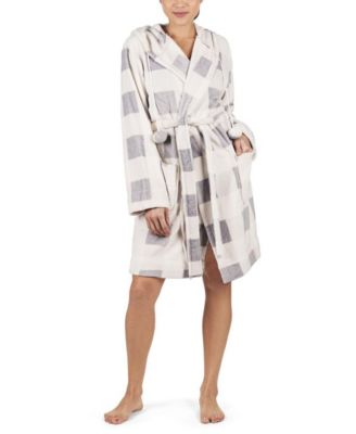 Women's Plaid Plush Robe