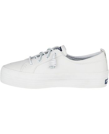 Sperry Women's Crest Vibe Platform Leather Sneakers - Macy's