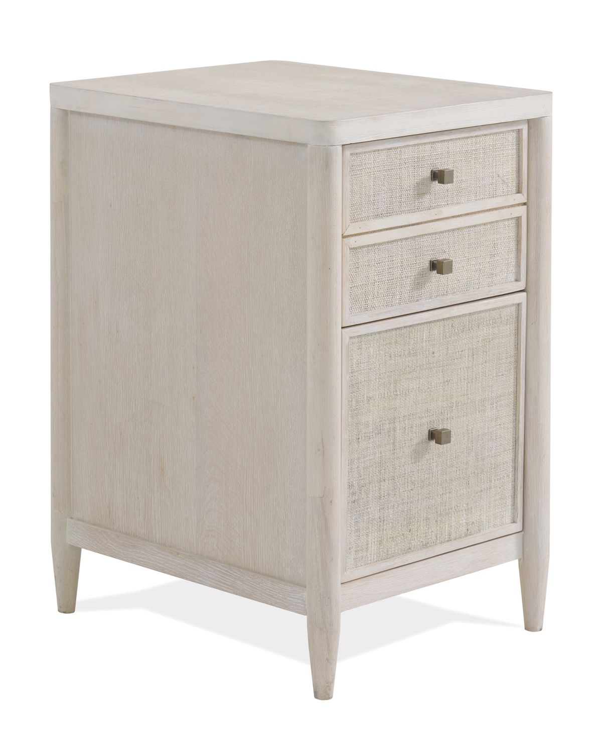 Furniture Maren 30" Wood Dovetail Joinery File Cabinet In White Sand