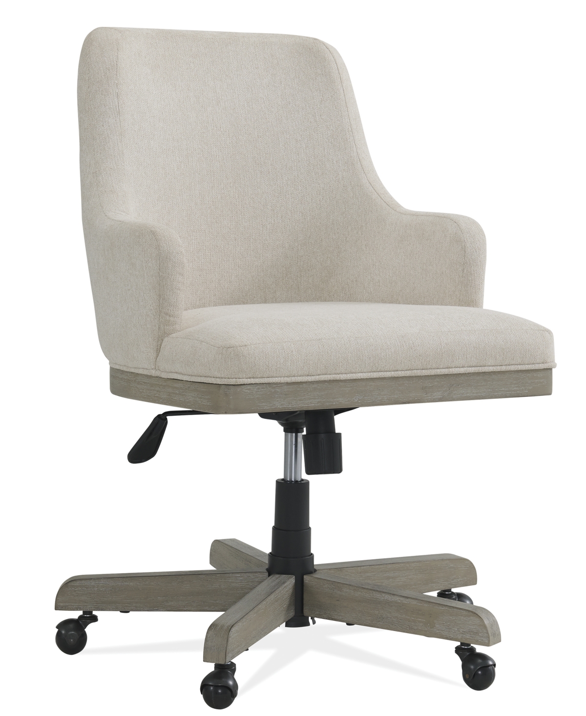 Furniture Rafferty 36" Polyester Upholstered Desk Chair In Pavestone