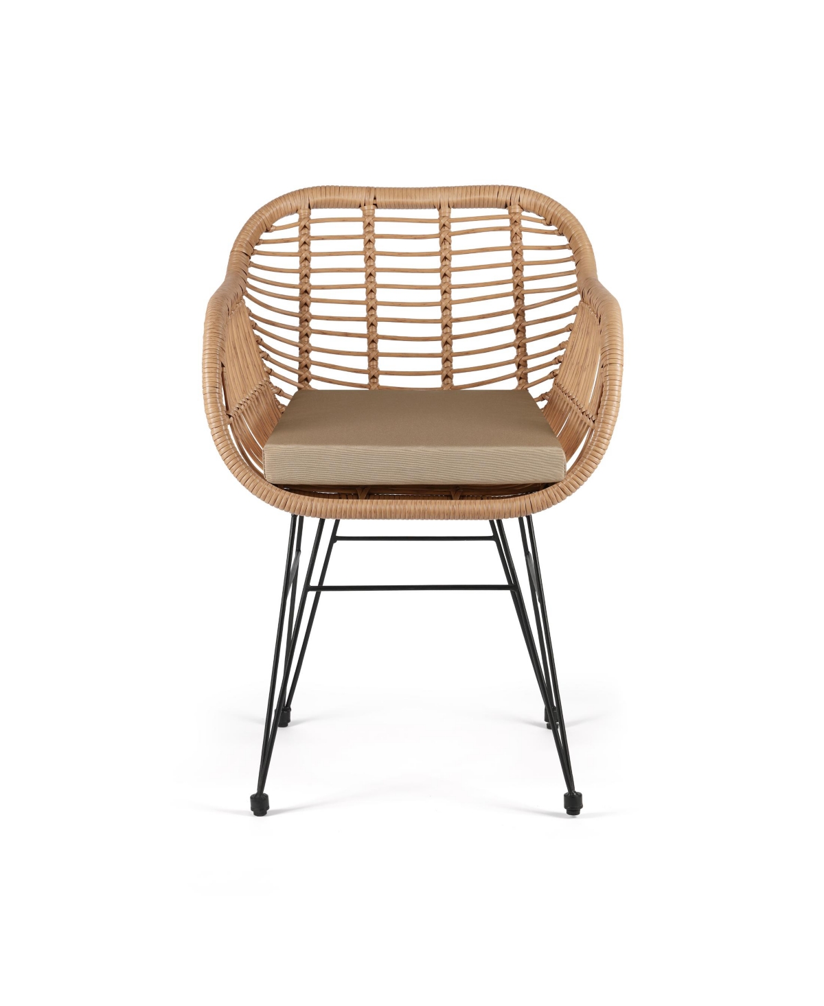 WestinTrends 3-Piece Wicker Outdoor Patio Conversation Set