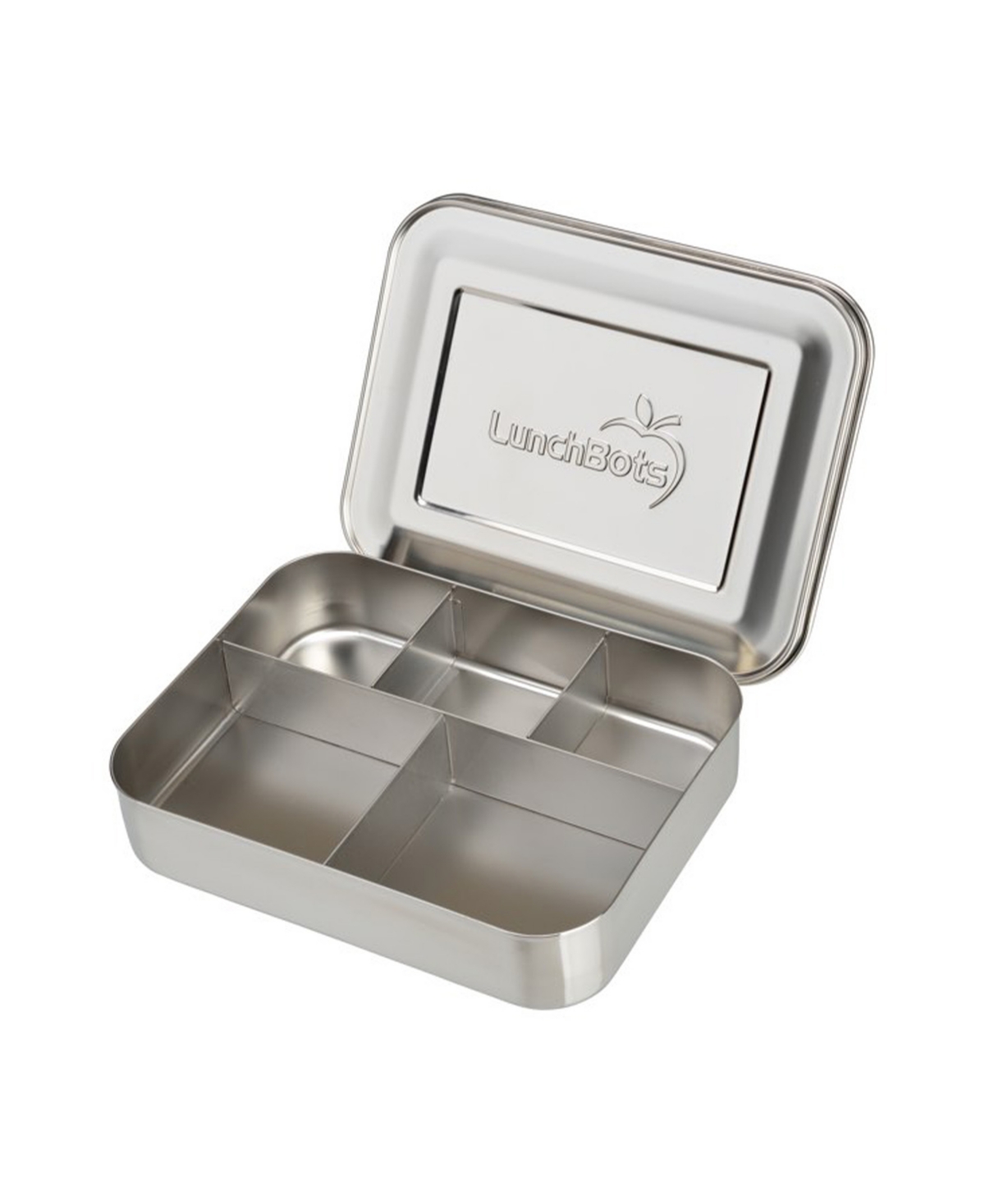 Lunchbots Large Stainless Steel Bento Lunch Box 5 Sections