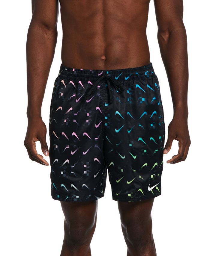 Rizado Alfombra de pies Masaccio Nike Men's Lap Digi Swoosh Ombré Logo-Print 7" Swim Trunks - Macy's
