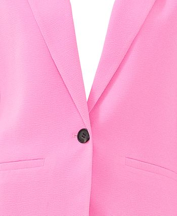 Maxine Hot Pink Ruched Sleeve Blazer