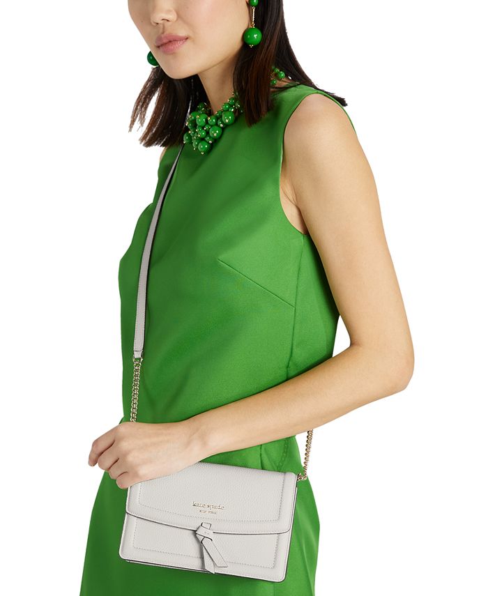 kate spade new york Knott Pebbled Leather Flap Crossbody Macy's