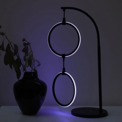 Nova Modern Hoops LED Table Lamp with Color Changing Function (24")