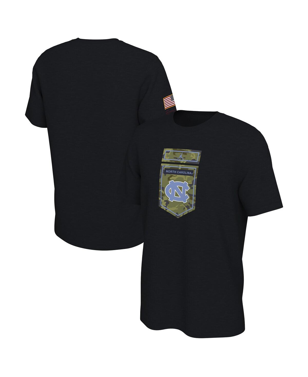 Shop Jordan Men's  Black North Carolina Tar Heels Veterans Camo T-shirt