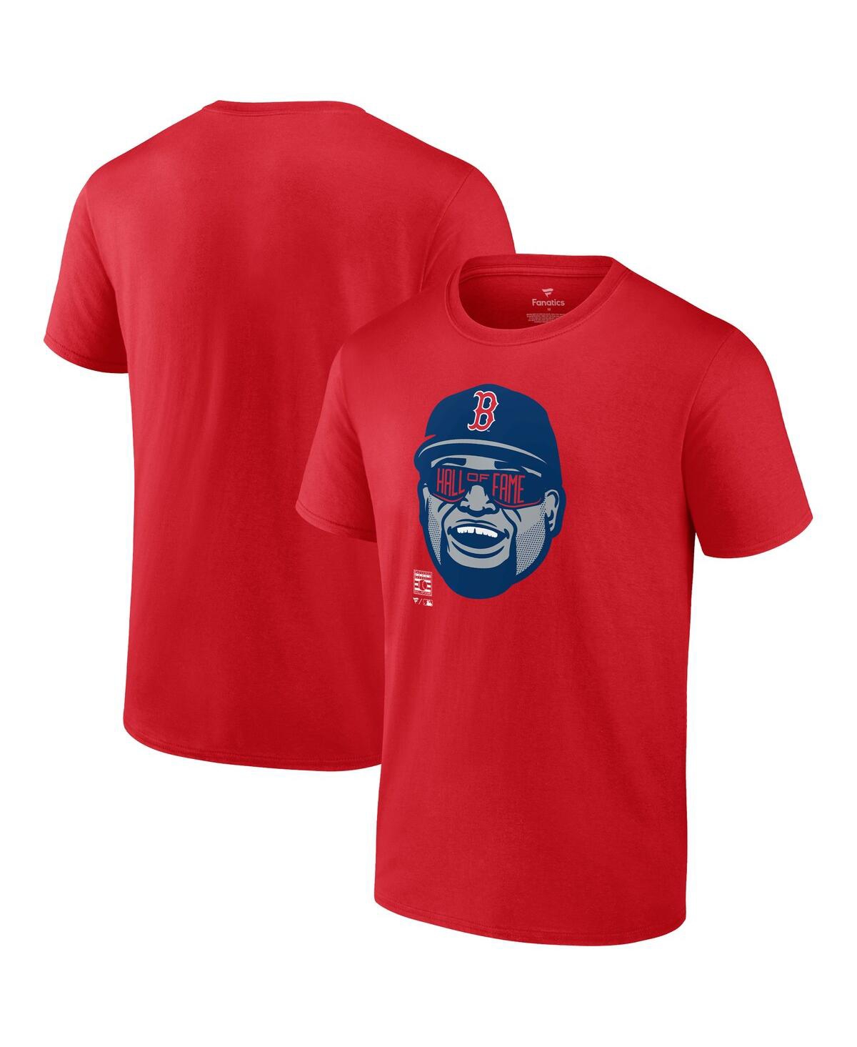Fanatics Branded David Ortiz Red Boston Red Sox Hall Of Fame T-shirt In Red