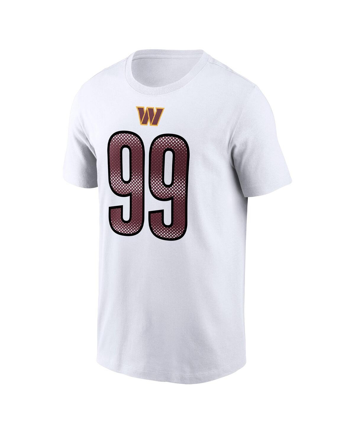 Men's Nike Chase YoungWashington Commanders Player Name and Number T-shirt - White