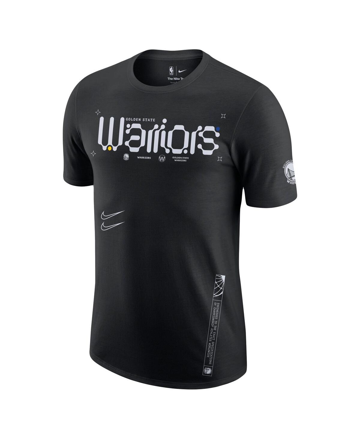 Men's NikeGolden State Warriors Courtside Air Traffic Control Max90 T-shirt - Black