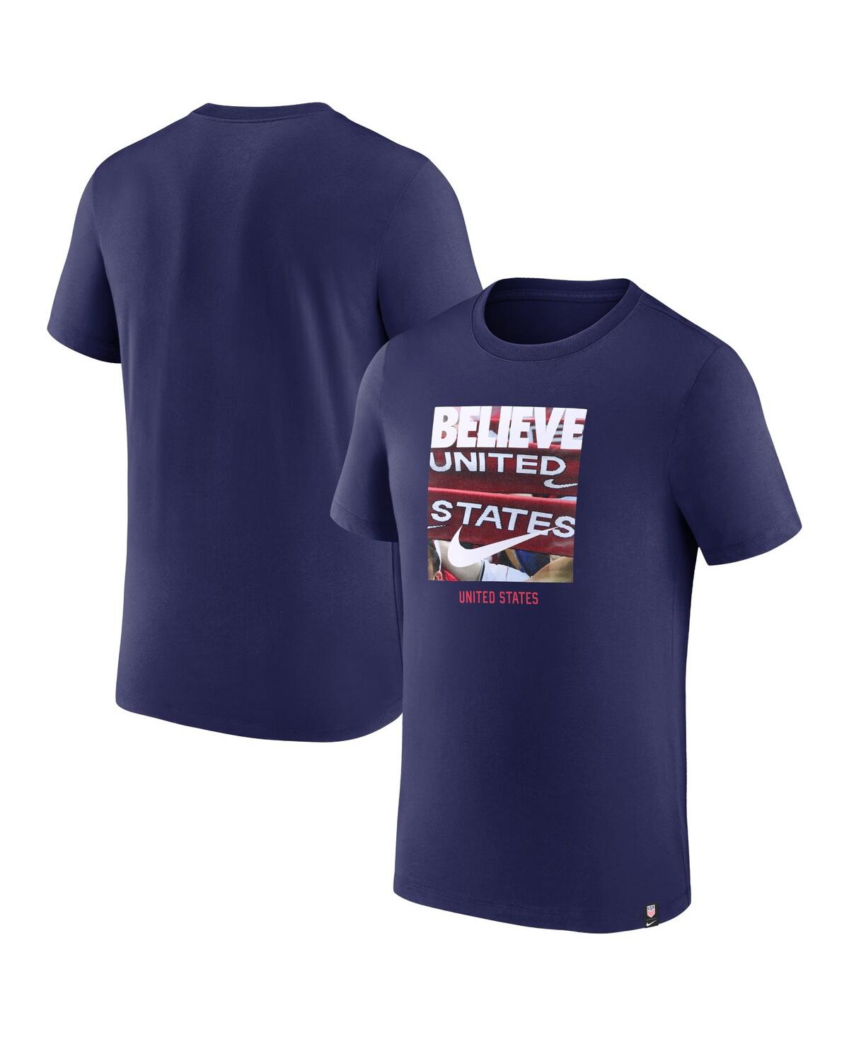 NIKE MEN'S NIKE NAVY USMNT BELIEVE T-SHIRT 