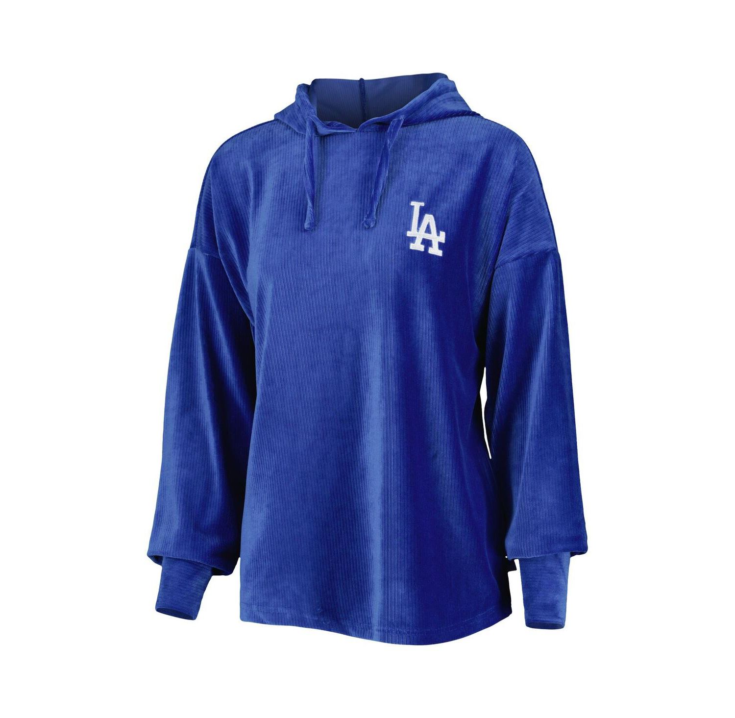 Women's Royal Los Angeles Dodgers End Line Pullover Hoodie