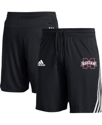 Men's adidas Black Mississippi State Bulldogs AEROREADY Three-Stripe ...