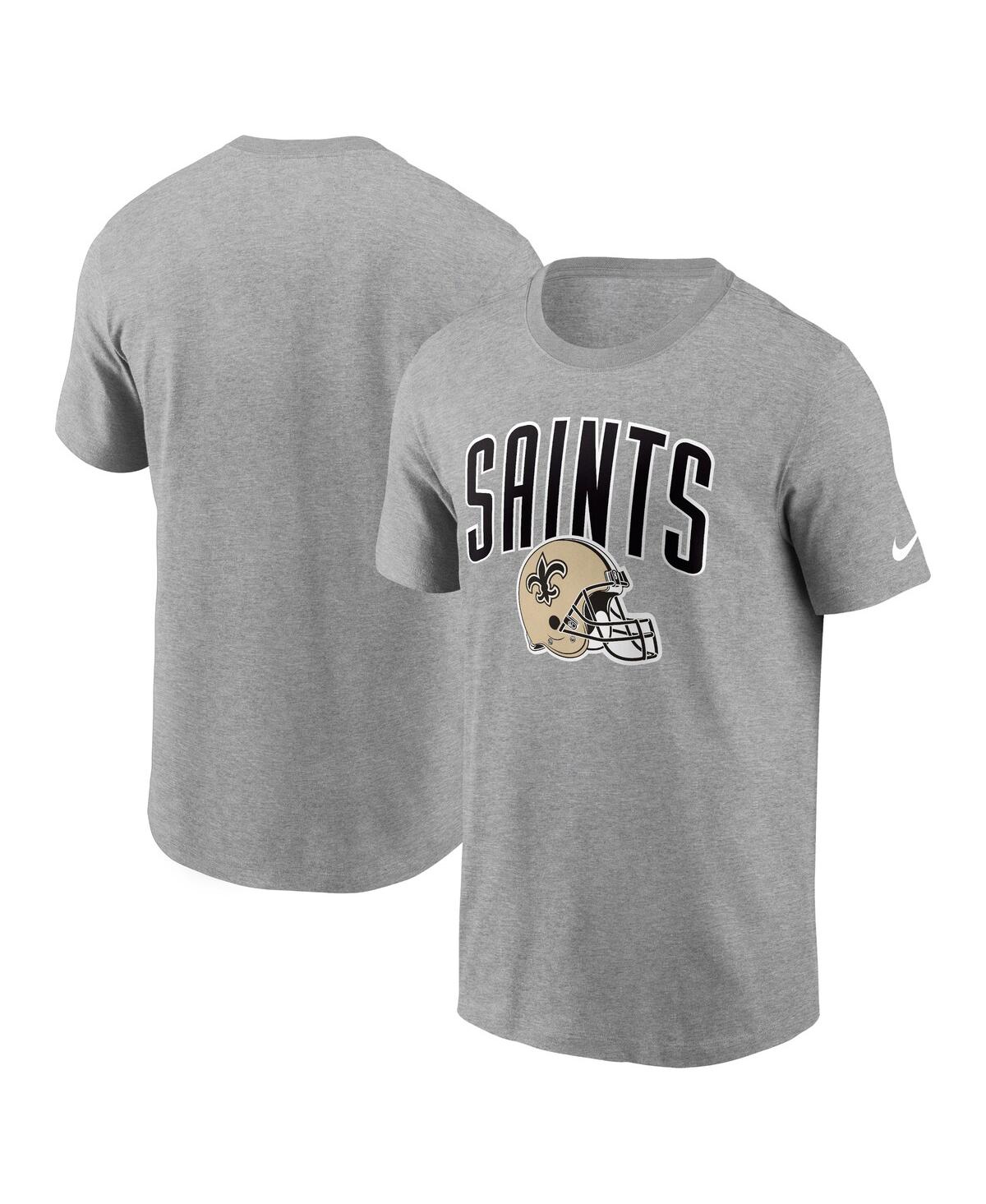 Shop Nike Men's  Heathered Gray New Orleans Saints Team Athletic T-shirt
