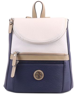 Giani Bernini - Tri-Colorblock Zipper Closure Small Backpack