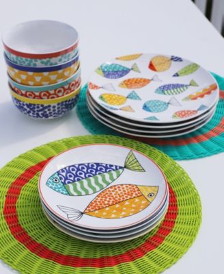 Fresh Catch 12 Pc. Dinnerware Set, Service for 4