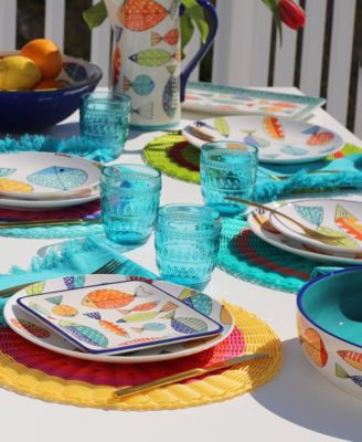 Fresh Catch Canape Plates, Set of 4