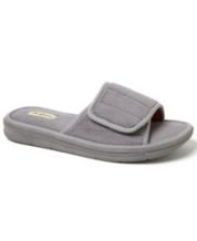 Mens leather clearance slippers macys