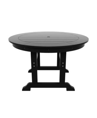 5 Piece Outdoor Patio Dining Set Outdoor Round Table and Armchair Set