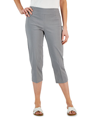 JM Collection Embellished Pull-On Capri Pants, Created for Macy's & Reviews  - Pants & Capris - Women - Macy's