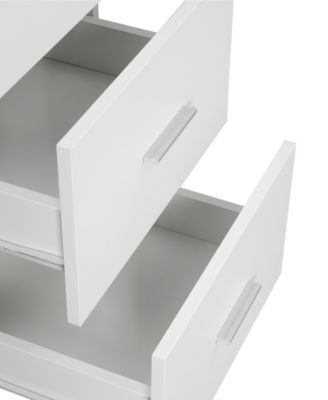 Wood L-Shape Home Office with Storage Two-Tone Desk