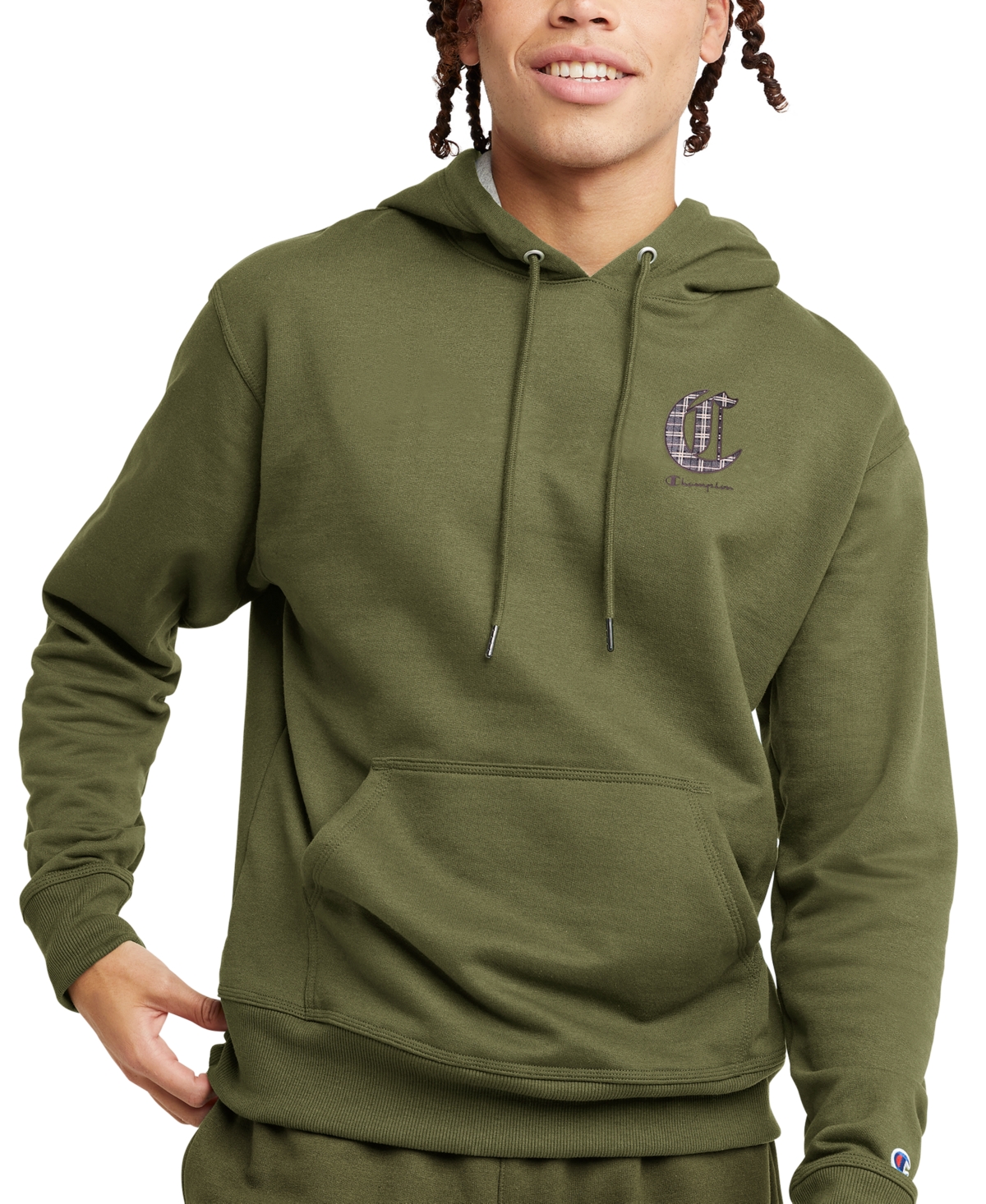 Cargo olive champion hoodie new arrivals