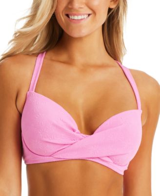 Jessica Simpson - Women's Sweet Daisy Twisted Bikini Top