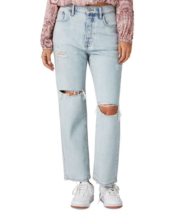 Lucky Brand Women's 90's Loose Crop High-Rise Jeans - Macy's