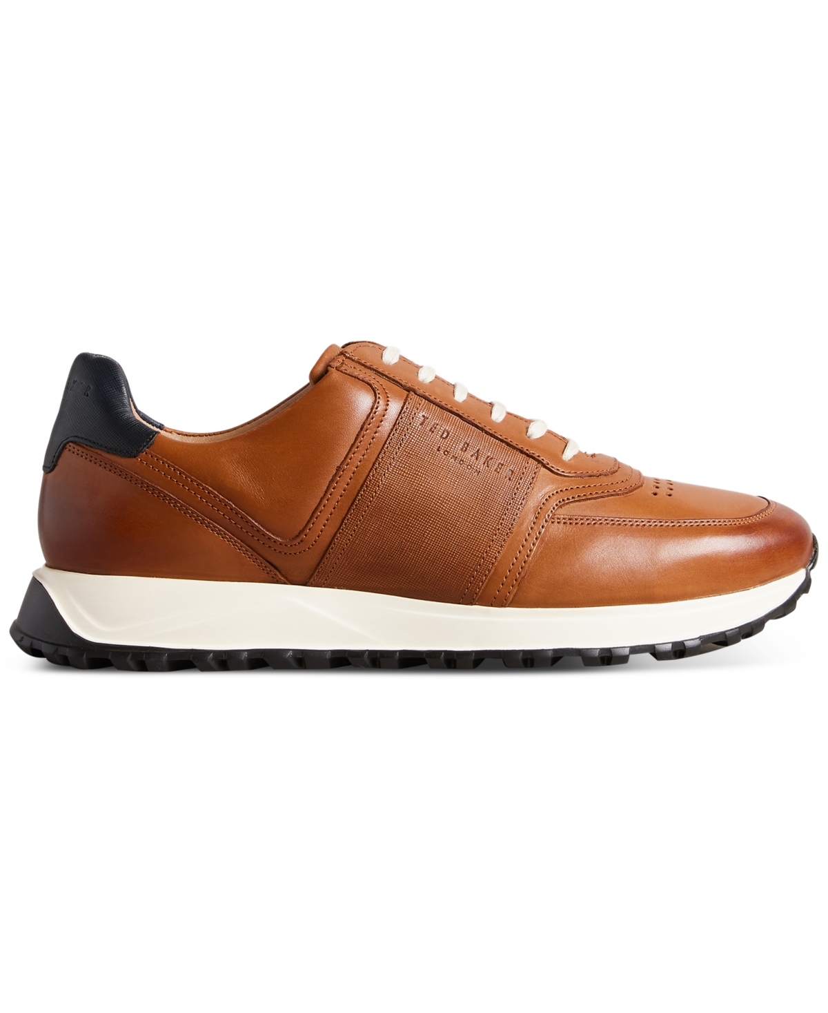 Ted Baker Men's Frayne Leather And Suede Retro-style Sneaker In Tan