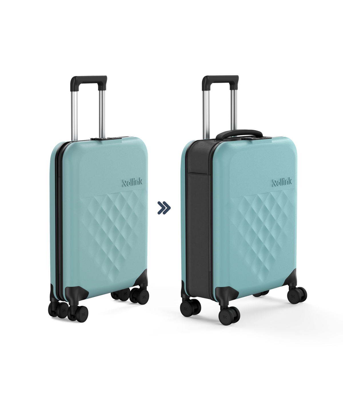 Flex 360 International 21" Carry-On Spinner Suitcase - Dark Blue
