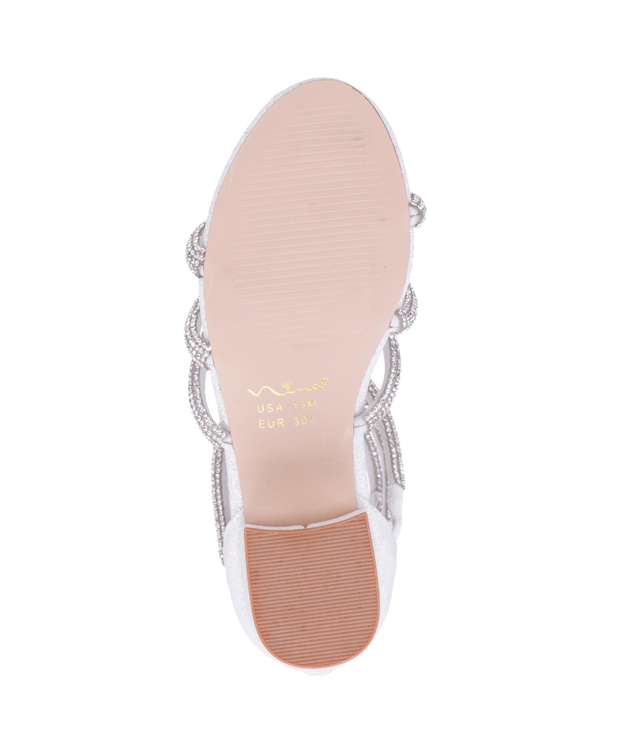 Nina Big Girls Sparklar Rhinestone Embellished Dress Sandal