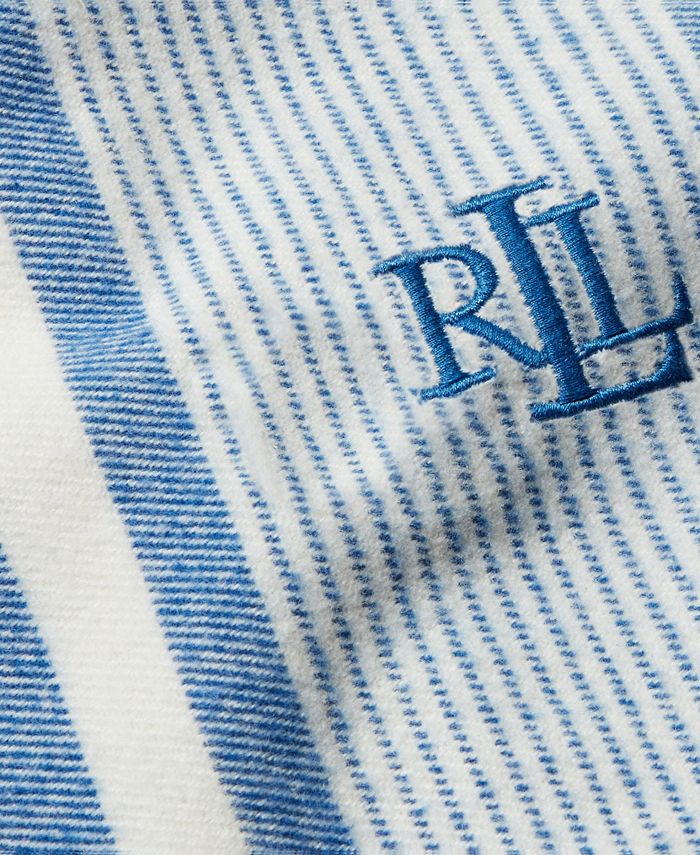 Lauren Ralph Lauren Caton Striped Signature Throw, 54"x72" & Reviews