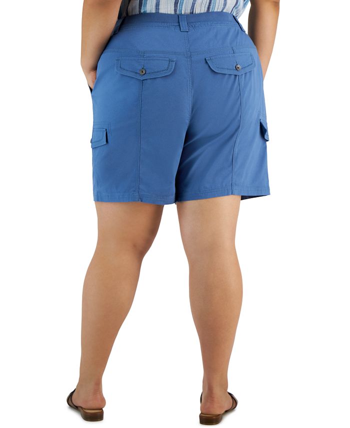 Style & Co Plus Size ComfortWaist Cargo Shorts, Created for Macy's