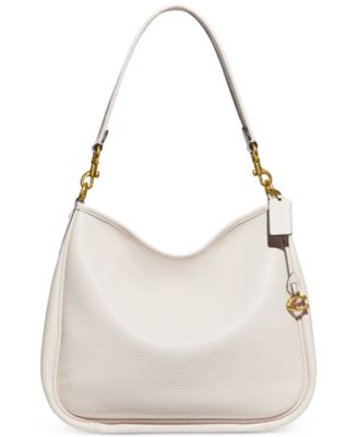 Coach Lexy cheapest Studded White Pebble Leather hobo Shoulder bag