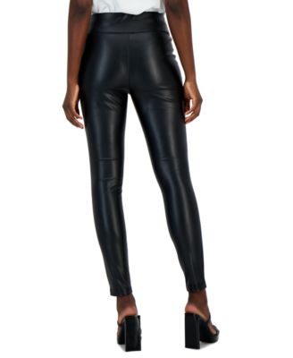 Women's Faux-Leather Leggings, Created for Macy's 
