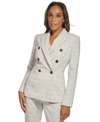 Calvin klein glen plaid blazer hotsell