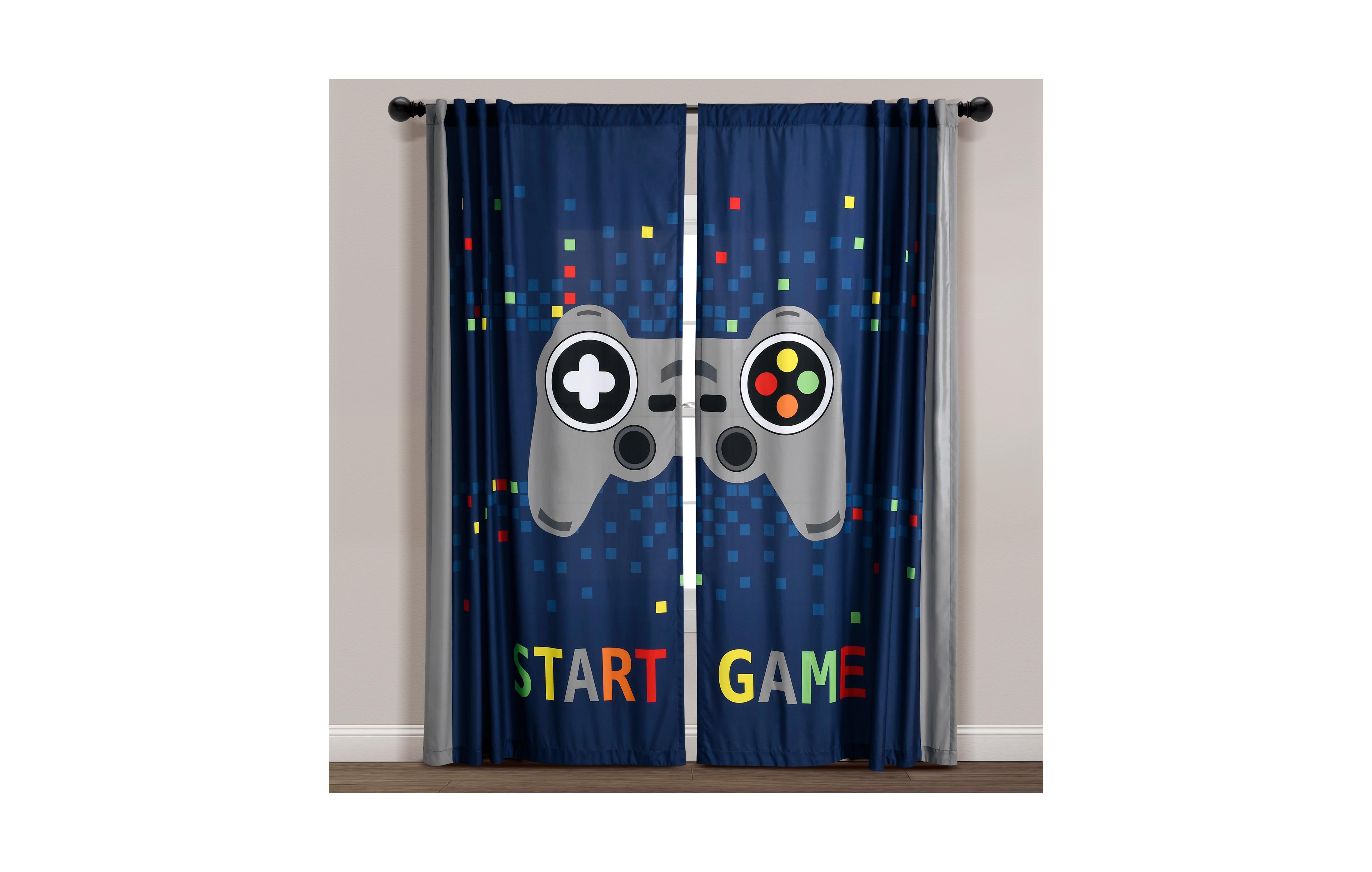 Lush Decor Video Games Light Filtering Window Curtain