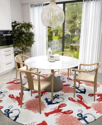 Harbor Washable HA4 8' x 8' Round Area Rug