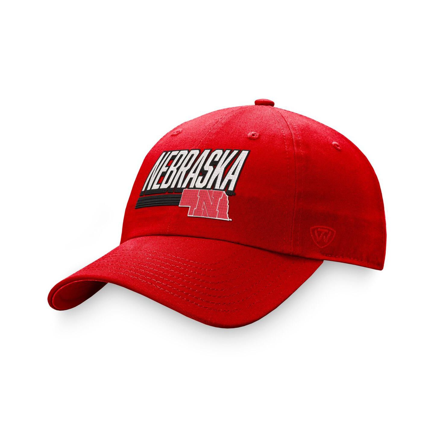 Мужская кепка Top of the World Red Nebraska Huskers Slice Adjustable Hat — фото 3
