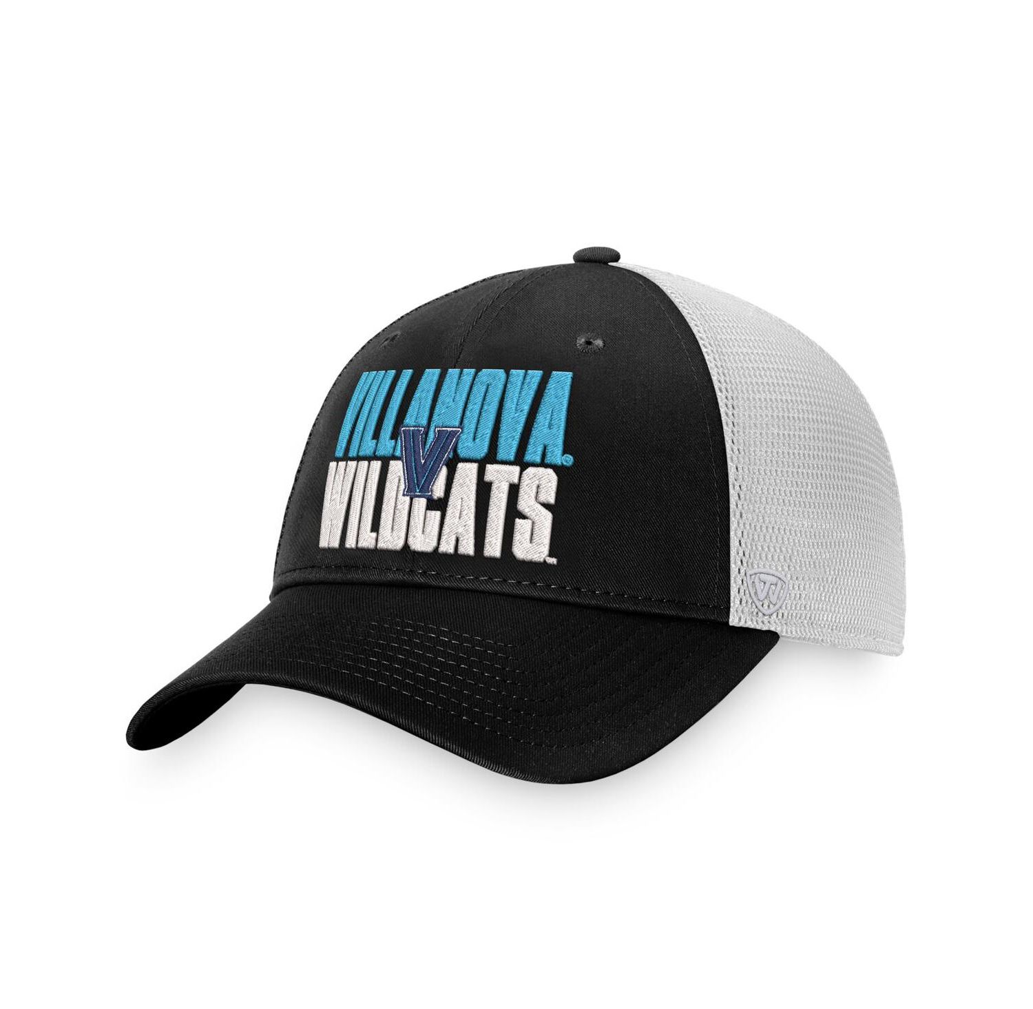 Men's Black, White Villanova Wildcats Stockpile Trucker Snapback Hat