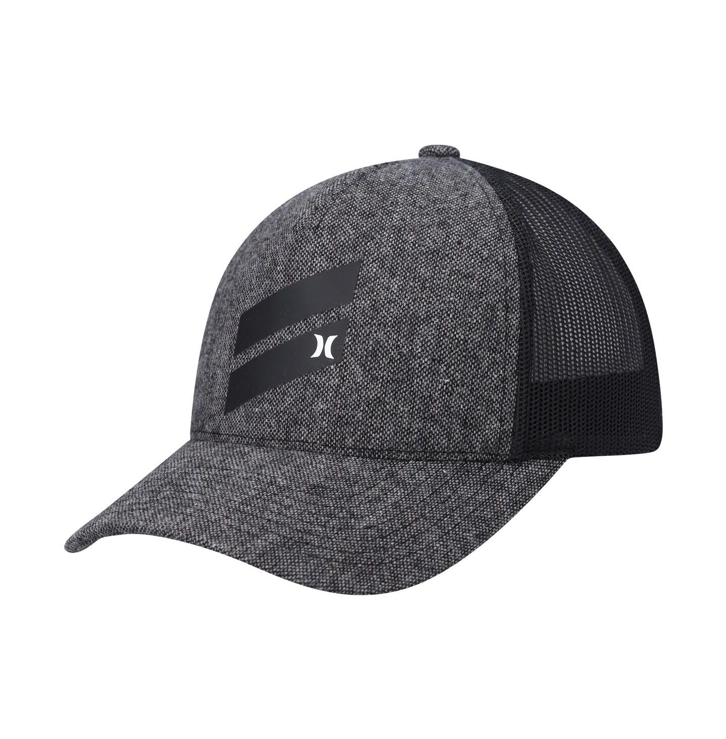 Мужская кепка-снэпбэк Hurley Icon Slash Trucker, Heathered Black — фото 1