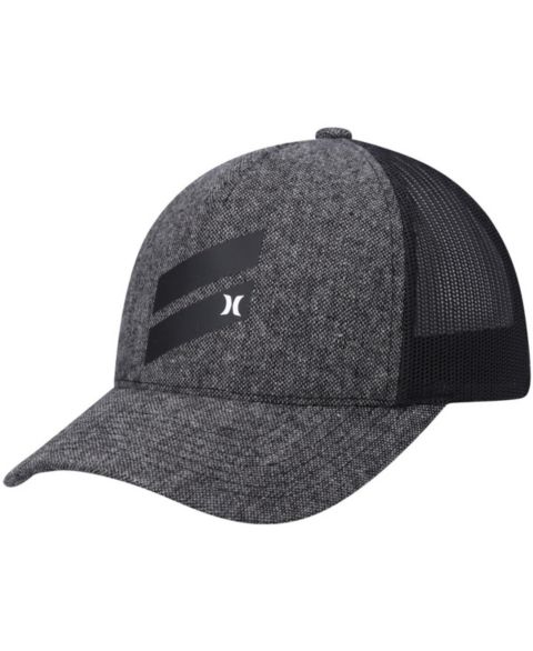 Мужская кепка-снэпбэк Hurley Icon Slash Trucker, Heathered Black
