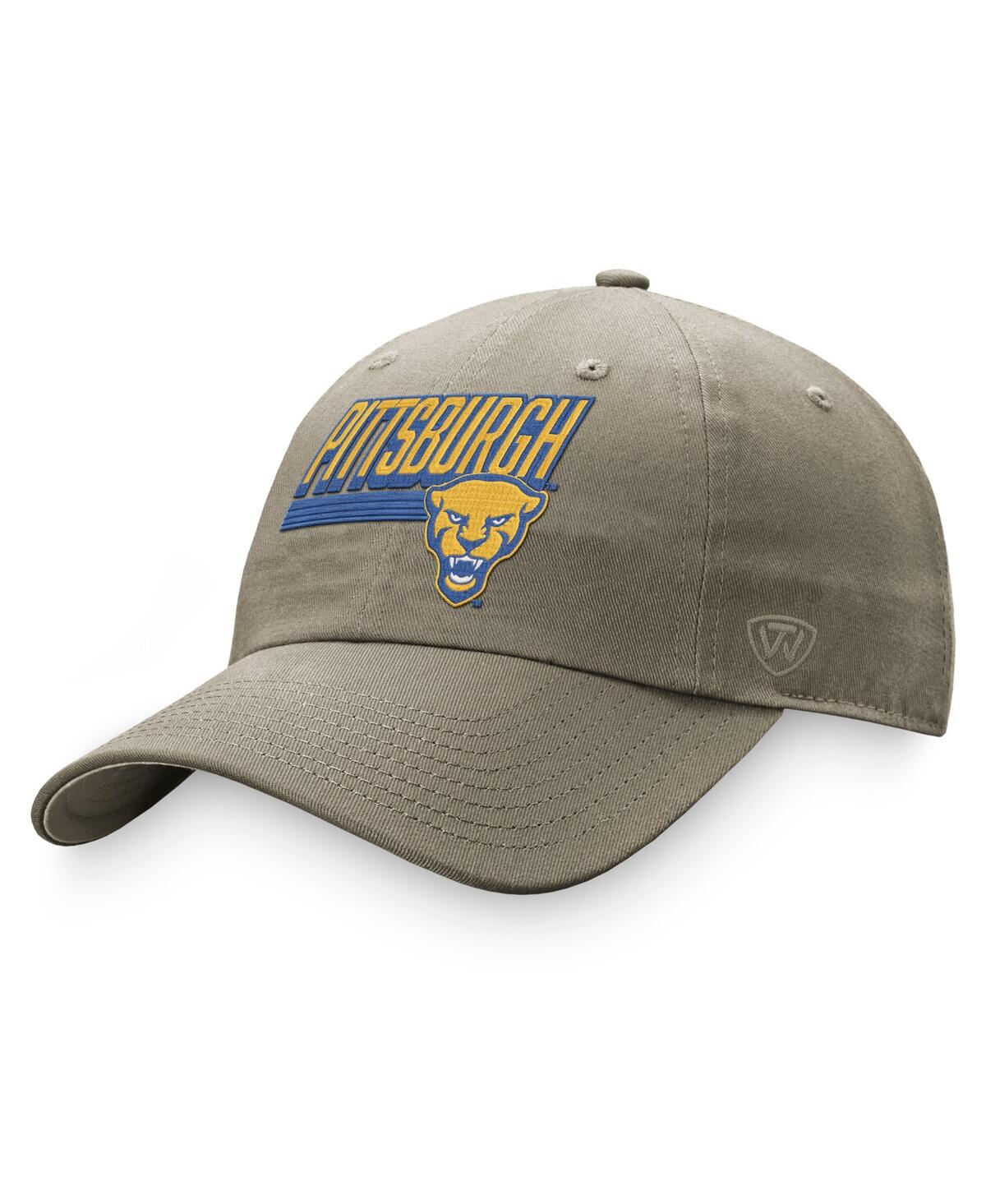 Men's Top of the WorldPitt Panthers Slice Adjustable Hat - Khaki