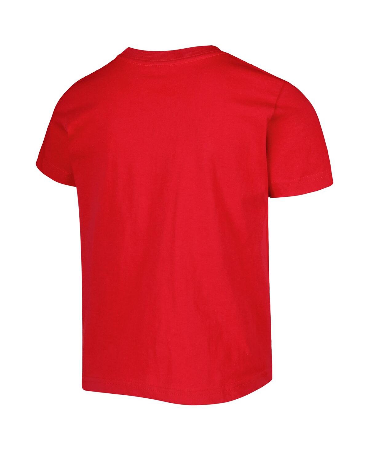 Shop Outerstuff Preschool Boys And Girls Red Washington Capitals Disney Three-peat Logo T-shirt