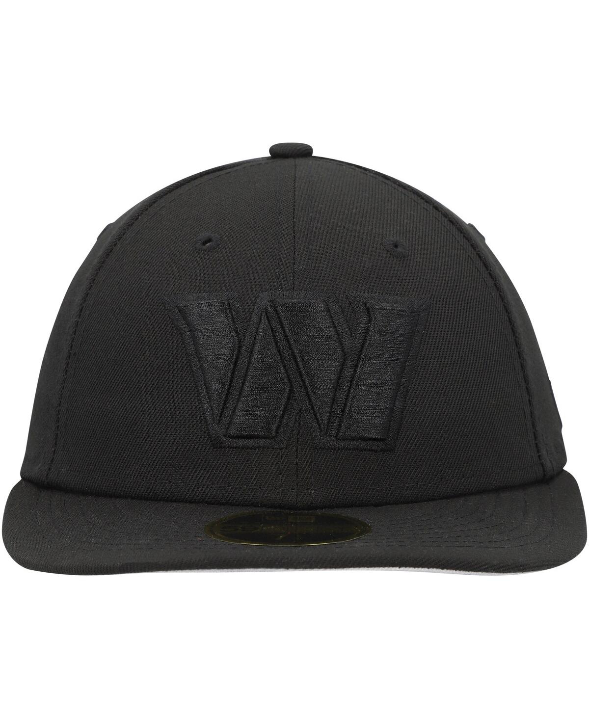 Men's New Era Washington CommandersOnIi Low Profile 59Fifty Fitted Hat - Black