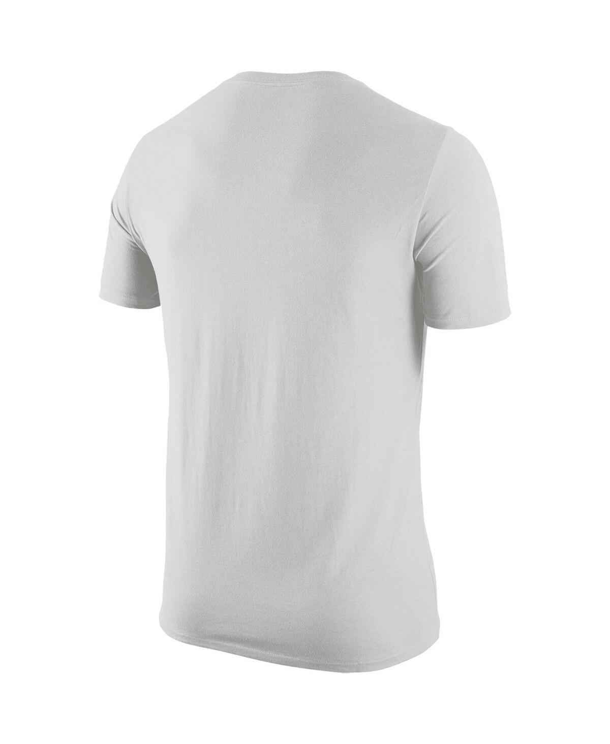 Shop Jordan Men's  White Howard Bison Jumpman Core T-shirt
