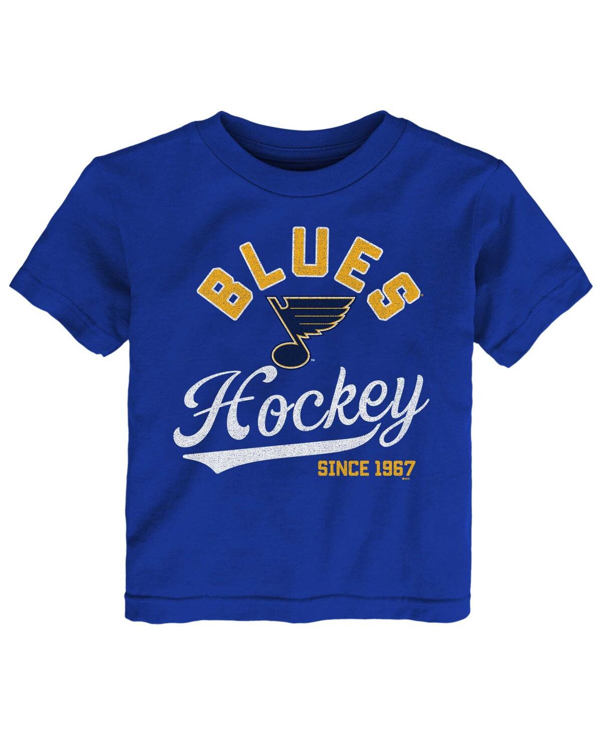 Outerstuff Babies' Toddler Boys And Girls Blue St. Louis Blues Take The Lead T-shirt