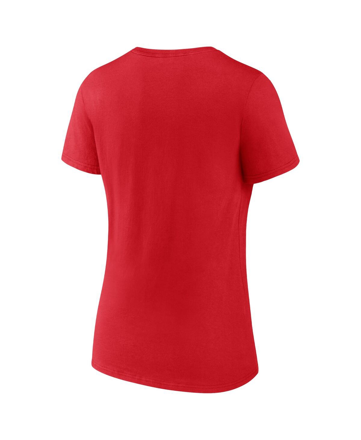 Fanatics Women's  Red St. Louis Cardinals 2022 Nl Central Division Champions Locker Room V-neck T-shi In Red