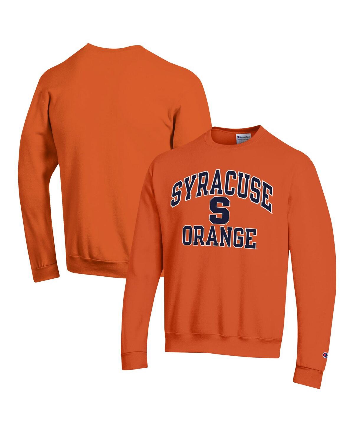 Shop Champion Men's  Orange Syracuse Orange High Motor Pullover Sweatshirt