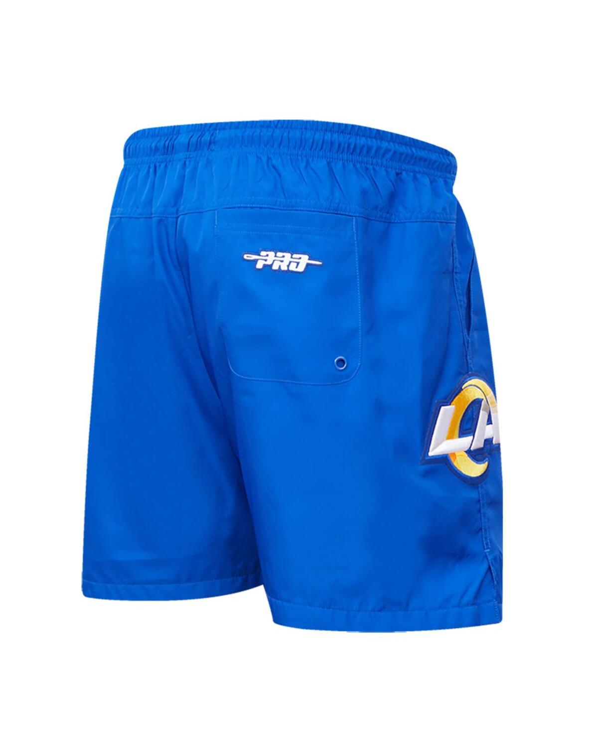 Shop Pro Standard Men's  Royal Los Angeles Rams Woven Shorts